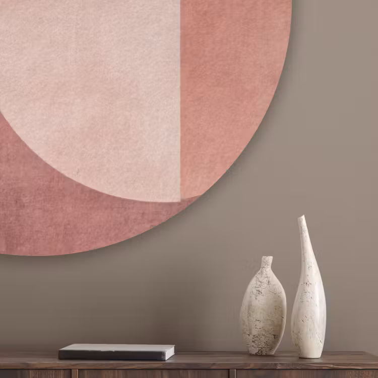 Figuren - Abstract - Roze Akoestische PET Vilt - Rond klein -sfeer5_closeup
