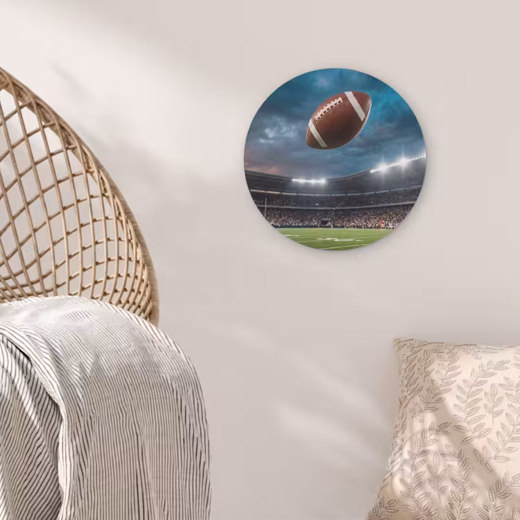 Football - Bal - Stadion - Sport Akoestische PET Vilt - Rond klein -sfeer4