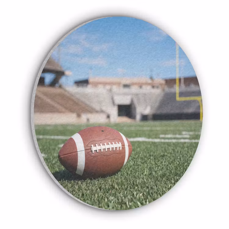 Football - Veld - Stadion - Sport Akoestische PET Vilt - Rond klein -3d