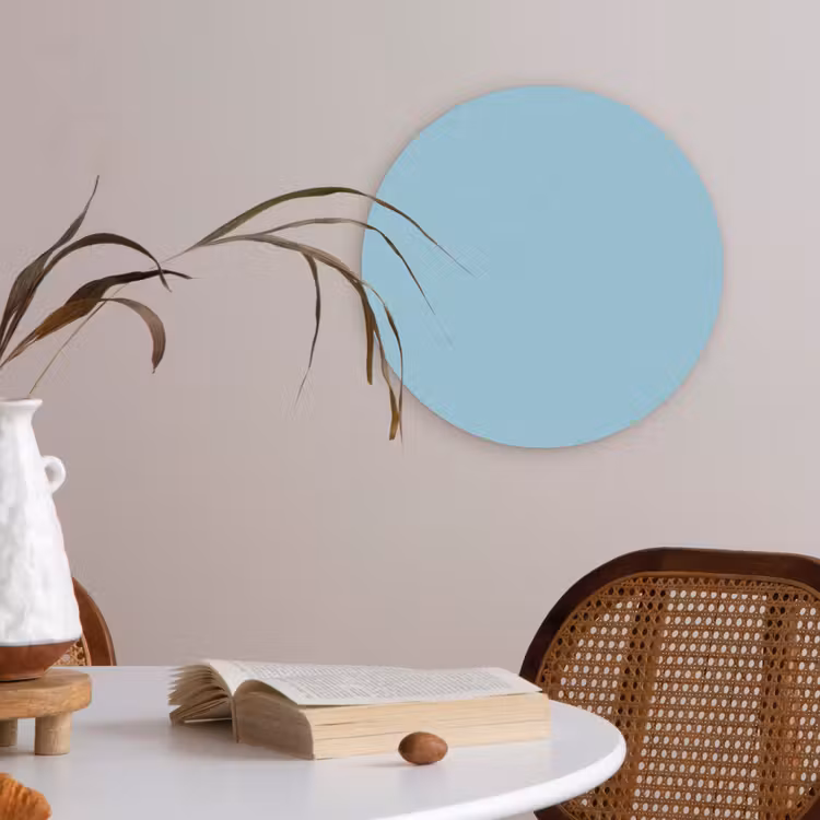 Ice - Blue - Blauw Akoestische PET Vilt - Rond klein 838 -sfeer3