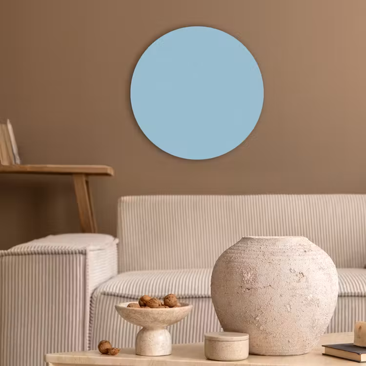 Ice - Blue - Blauw Akoestische PET Vilt - Rond klein 838 -sfeer1