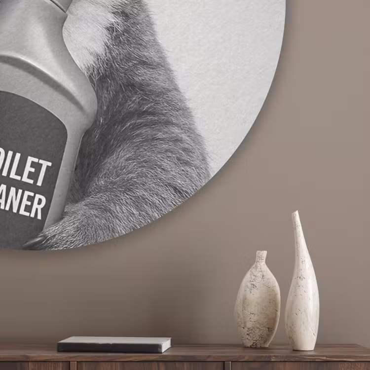 Koala - Bril - Toilet Akoestische PET Vilt - Rond klein -sfeer5_closeup