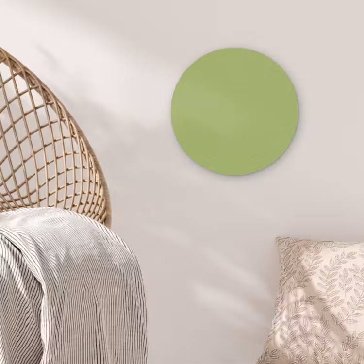 Lime - Glow - Groen Akoestische PET Vilt - Rond klein 838 -sfeer4
