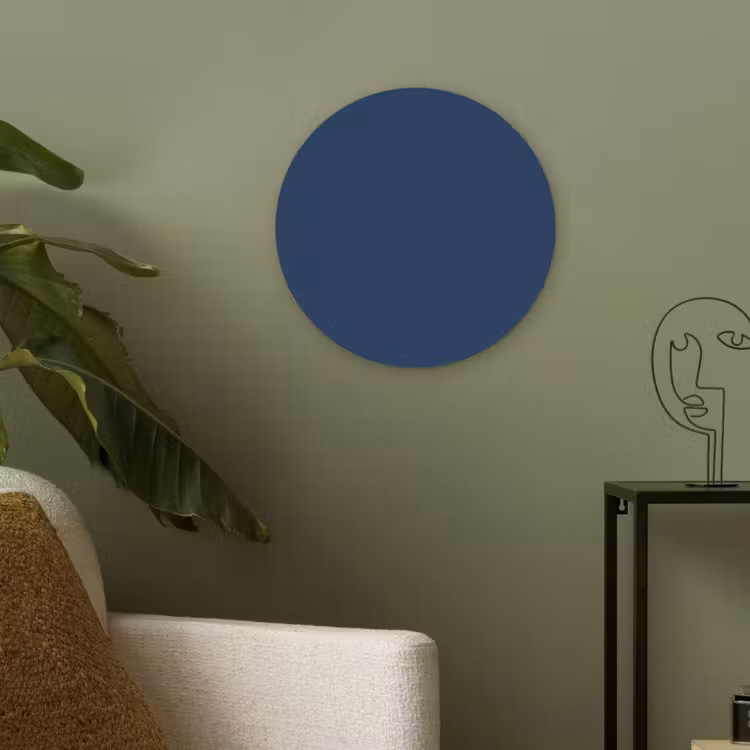 Midnight - Navy - Blauw Akoestische PET Vilt - Rond klein 838 -sfeer2