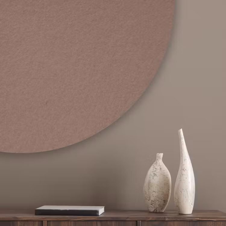 Muted - Chestnut - Bruin Akoestische PET Vilt - Rond klein 838 -sfeer5_closeup
