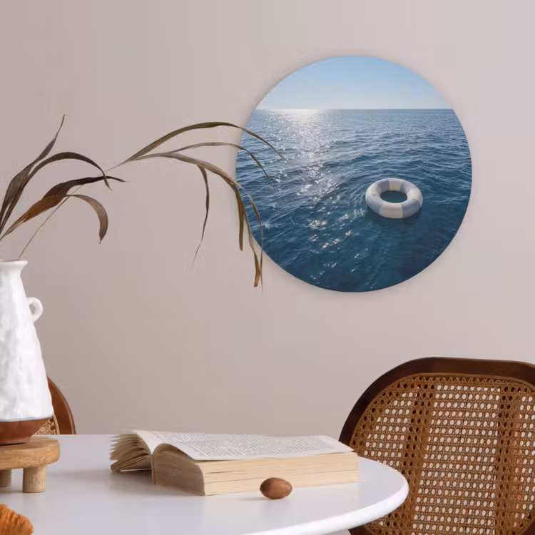 Oceaan - Zwemband - Horizon Akoestische PET Vilt - Rond klein -sfeer3