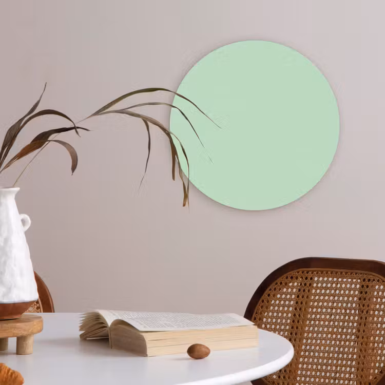 Pale - Mint - Groen Akoestische PET Vilt - Rond klein 838 -sfeer3