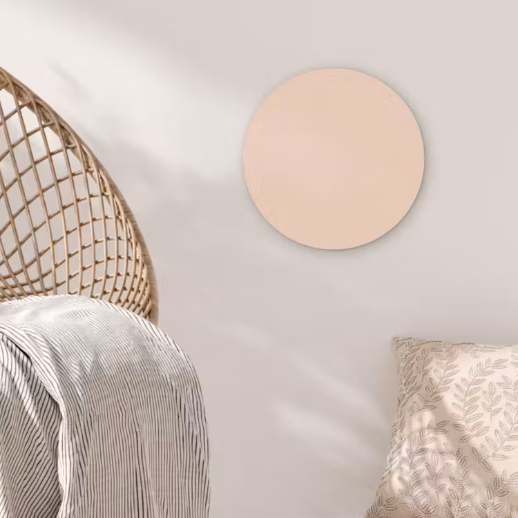 Pale - Peach - Nude Akoestische PET Vilt - Rond klein 838 -sfeer4