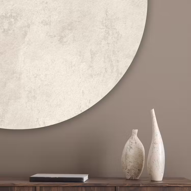 Patroon - Organisch - Beige Akoestische PET Vilt - Rond klein 838 -sfeer5_closeup