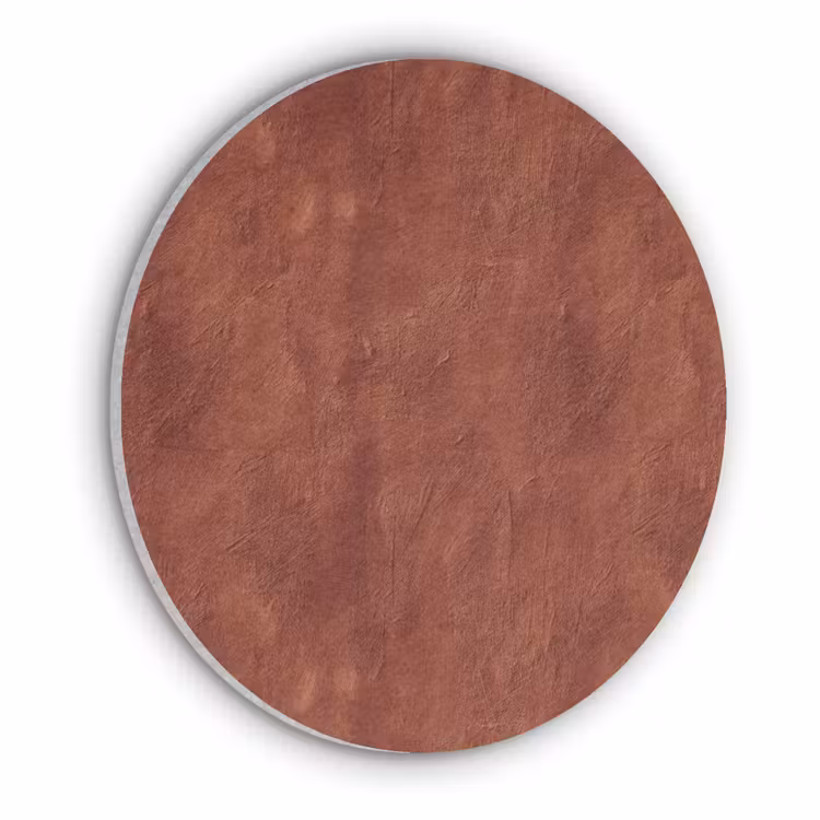 Stucwerk - Textuur  - Terracotta Akoestische PET Vilt - Rond klein 838 -3d