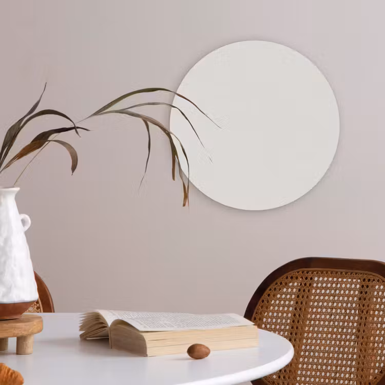 Pure - Alabaster - Wit Akoestische PET Vilt - Rond klein 838 -sfeer3