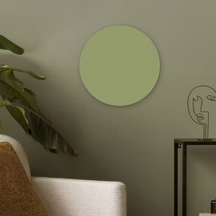 Sage - Green - Groen Akoestische PET Vilt - Rond klein 838 -sfeer2