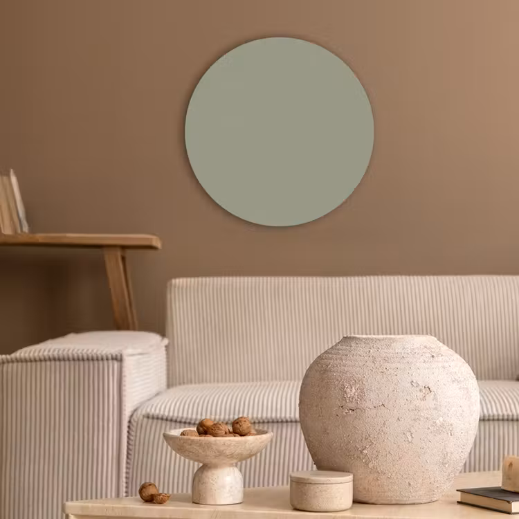Sage - Mist - Groen Akoestische PET Vilt - Rond klein 838 -sfeer1