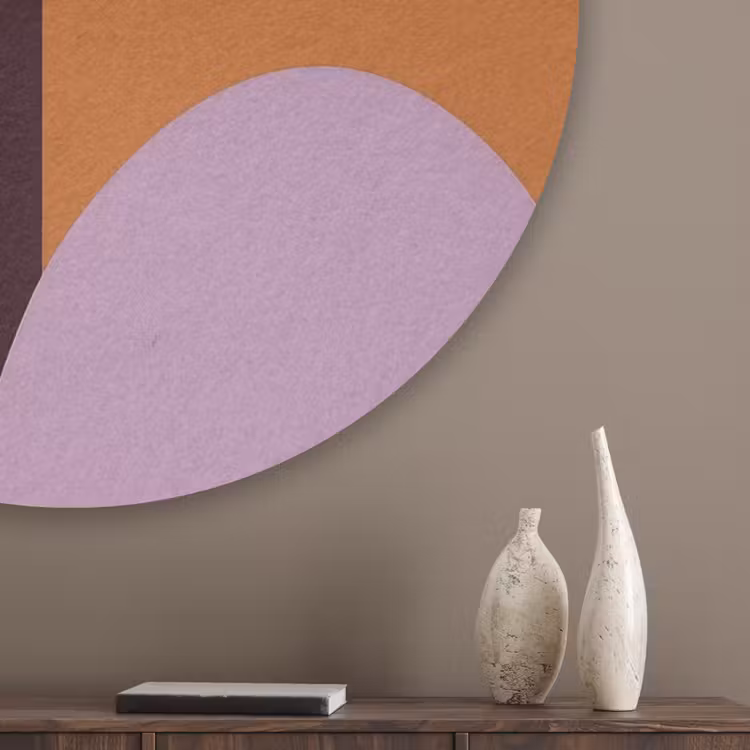 Vormen - Abstract - Kleuren - Vierkant Akoestische PET Vilt - Rond klein -sfeer5_closeup