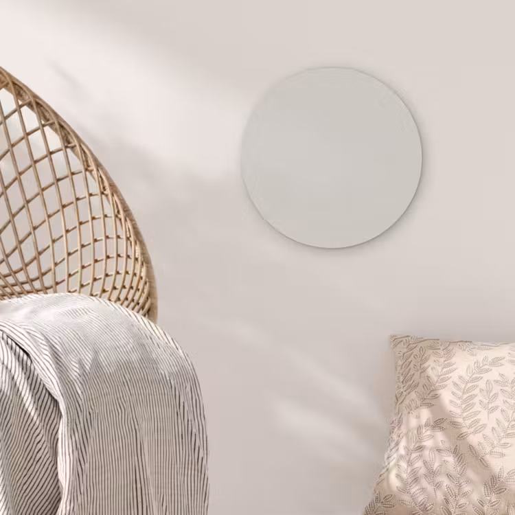 Silent - Sandstone - Grijs Akoestische PET Vilt - Rond klein 838 -sfeer4