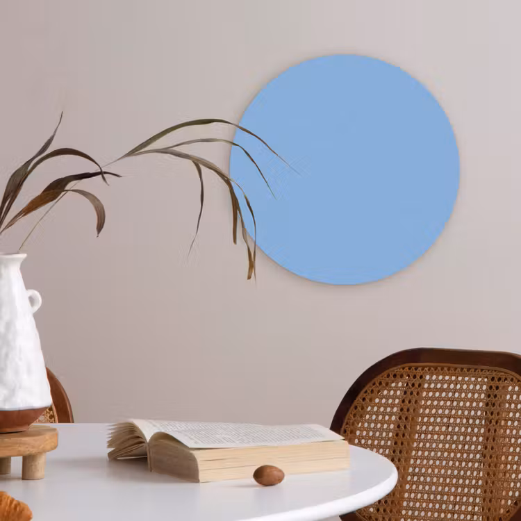 Sky - Glow - Blauw Akoestische PET Vilt - Rond klein 838 -sfeer3