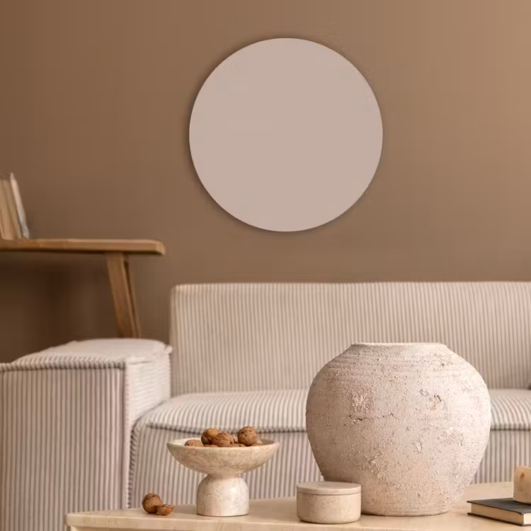 Soft - Clay - Nude Akoestische PET Vilt - Rond klein 838 -sfeer1