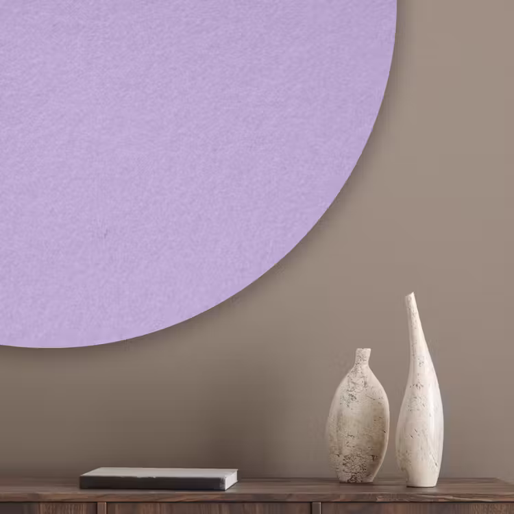 Soft - Lavender - Paars Akoestische PET Vilt - Rond klein 838 -sfeer5_closeup