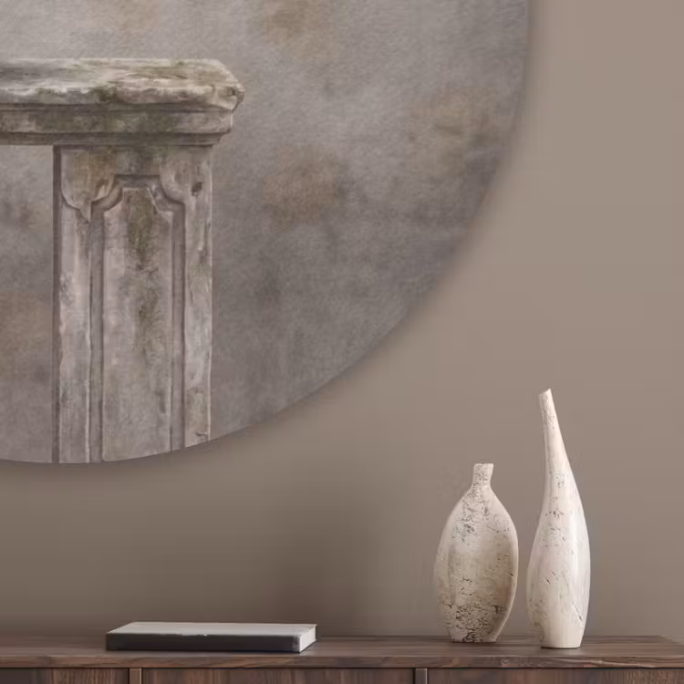 Zwaan - Elegant - Dieren - Wit Akoestische PET Vilt - Rond klein -sfeer5_closeup