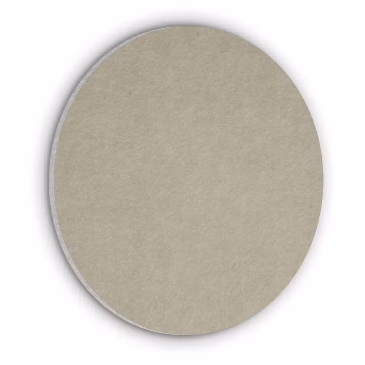 Taupekleur - Gewolkt textuur - Natuurlijk Akoestische PET Vilt - Rond klein 838 -3d
