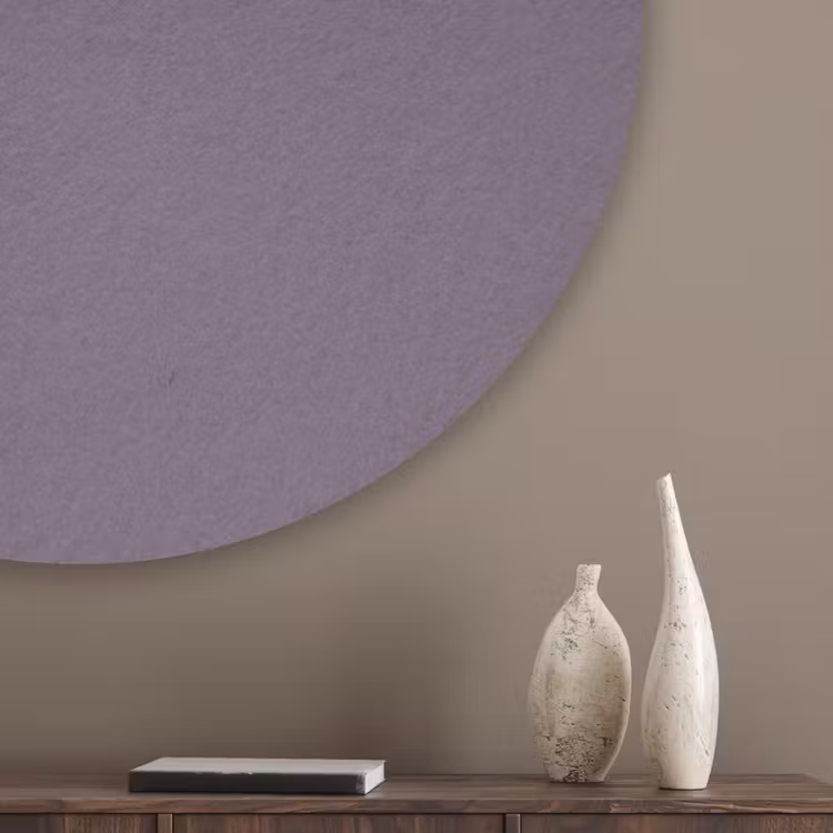 Velvet - Aubergine - Paars Akoestische PET Vilt - Rond klein 838 -sfeer5_closeup