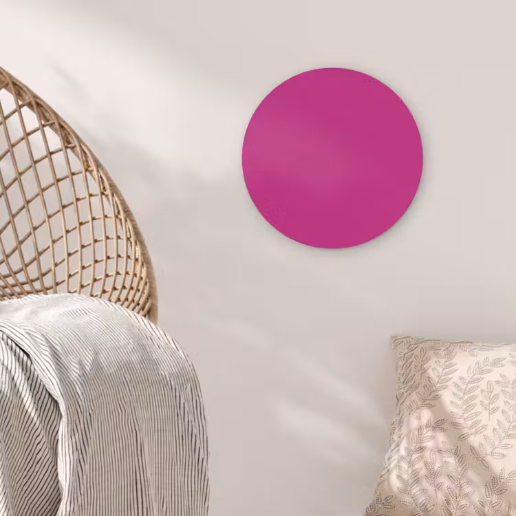 Velvet - Magenta - Roze Akoestische PET Vilt - Rond klein 838 -sfeer4