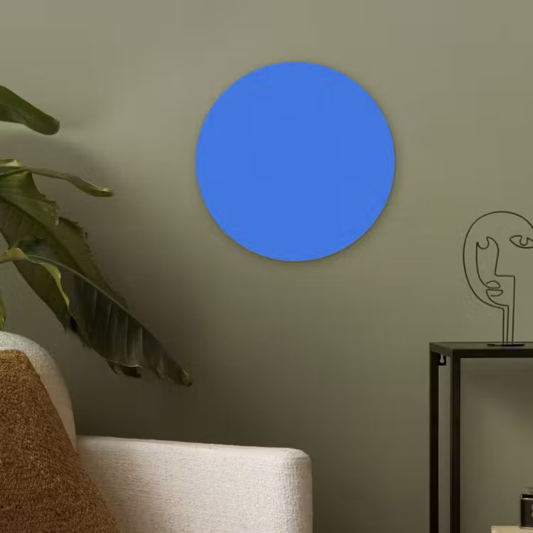 Vivid - Cobalt - Blauw Akoestische PET Vilt - Rond klein 838 -sfeer2