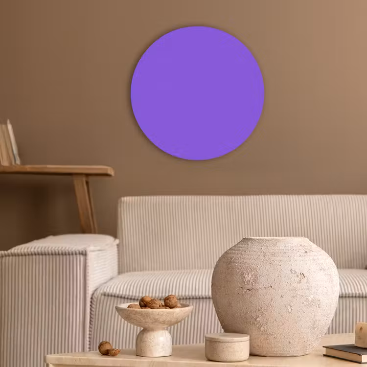 Vivid - Violet - Paars Akoestische PET Vilt - Rond klein 838 -sfeer1