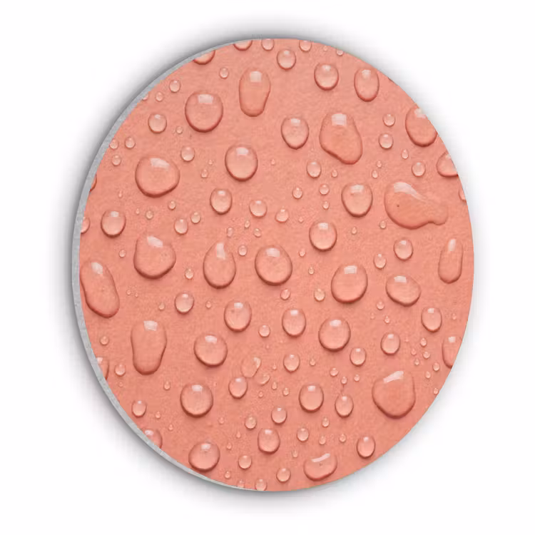 Water - Druppels - Roze Akoestische PET Vilt - Rond klein -3d