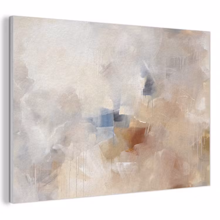 Abstract - Borstelstreken - Modern - Beige - Kunst PET vilt klein -3d