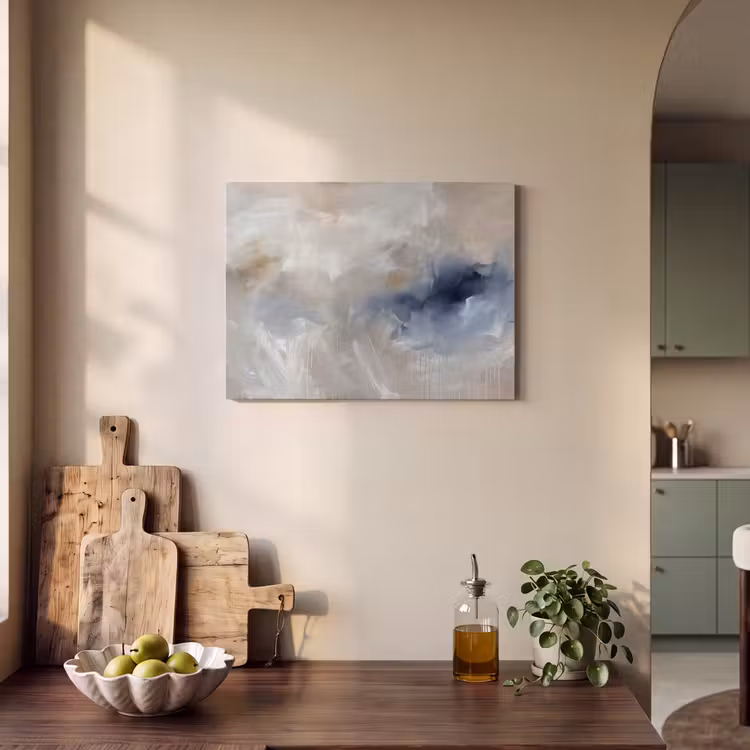 Abstract - Wolken - Sfeer - Modern - Beige PET vilt klein -sfeer2