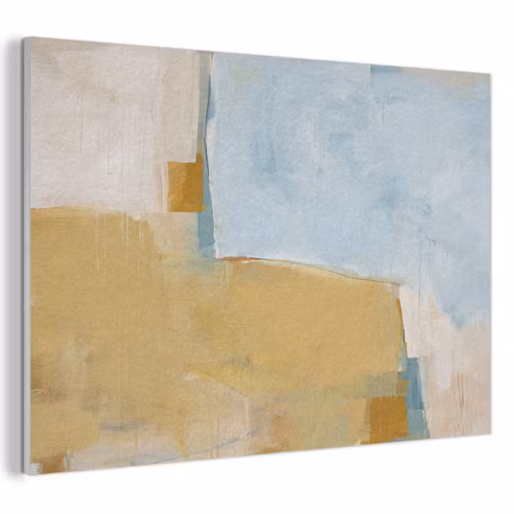 Abstract - Kleuren - Kunst - Modern - Blauw PET vilt klein -3d