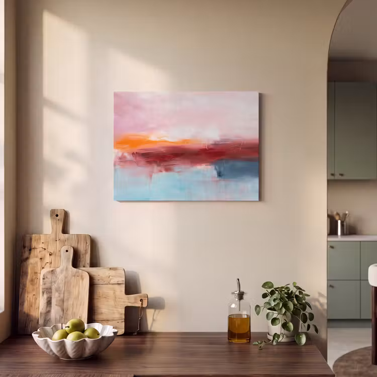 Abstract - Kleuren - Modern - Kunst - Roze PET vilt klein -sfeer2