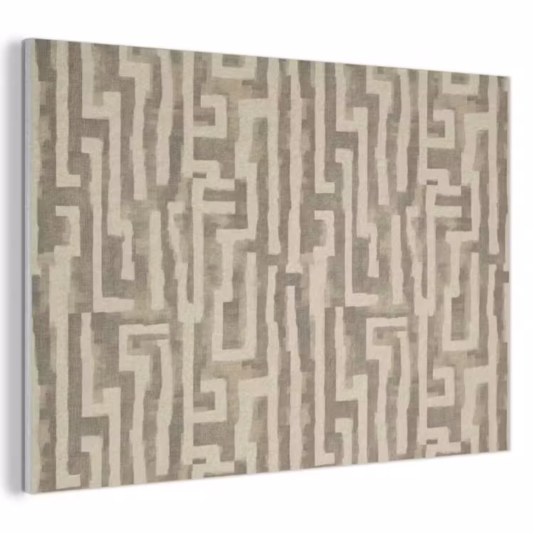 Abstract - Geometrisch - Groen PET vilt klein 837 -3d