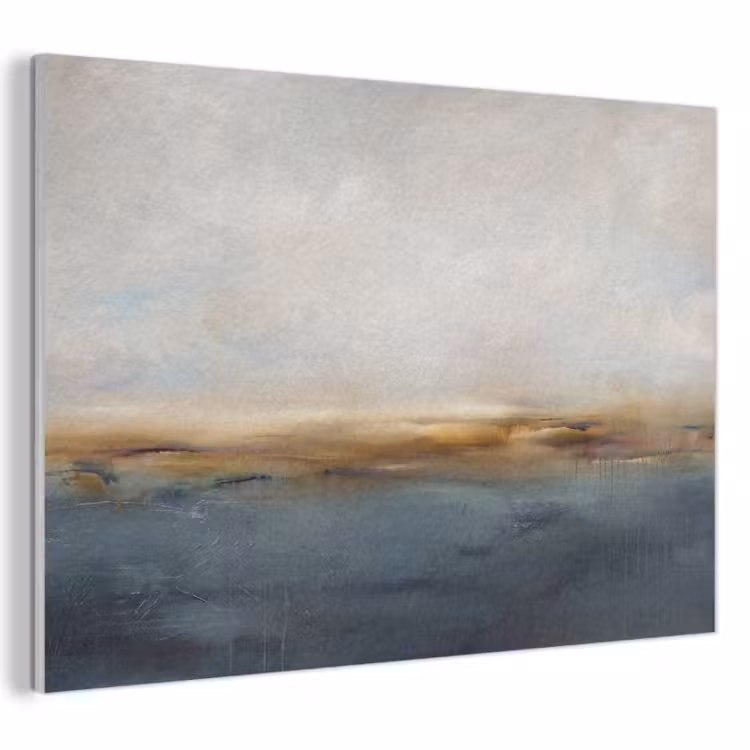 Abstract - Horizon - Water - Modern - Beige PET vilt klein -3d