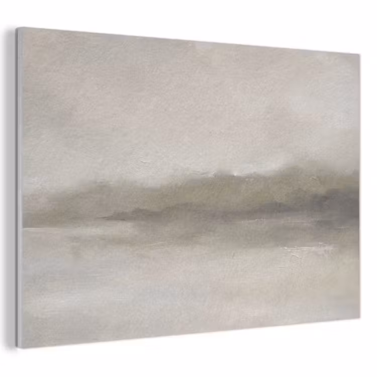 Abstract - Landschap - Nevel - Modern - Grijs PET vilt klein -3d