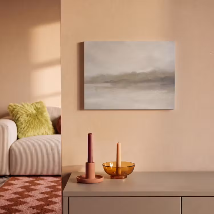 Abstract - Landschap - Nevel - Modern - Grijs PET vilt klein -sfeer1