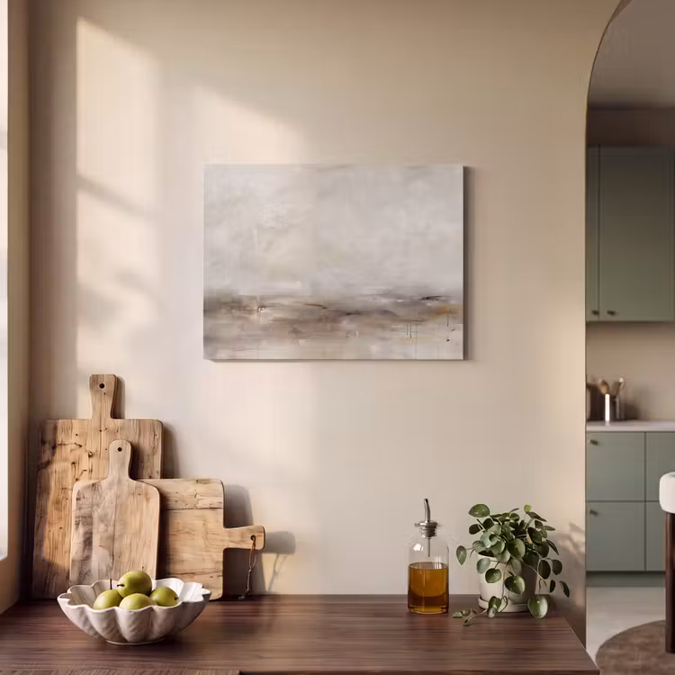 Abstrakt - Landschap - Modern - Beige - Kunst PET vilt klein -sfeer2