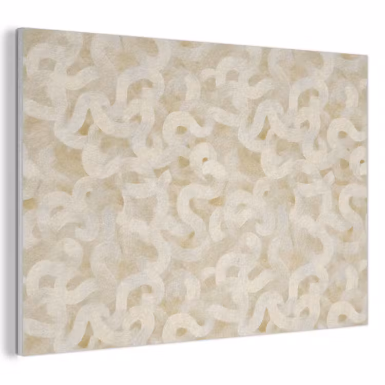 Abstract - Lijnen - Beige PET vilt klein 837 -3d