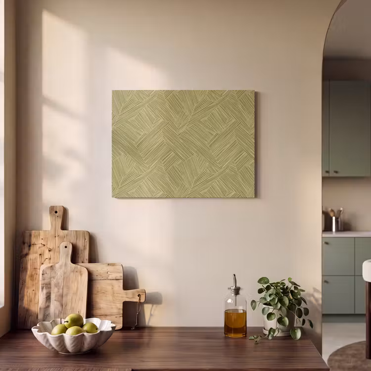Abstract - Modern - Groen PET vilt klein 837 -sfeer2