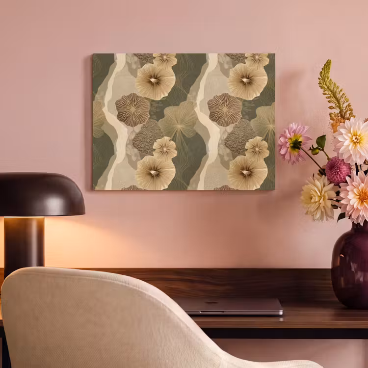 Abstract - Modern - Groen PET vilt klein 837 -sfeer3