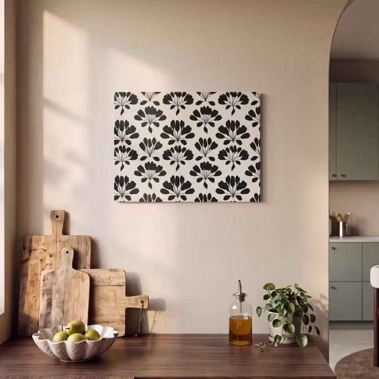 Abstract - Patroon - Zwart PET vilt klein 837 -sfeer2