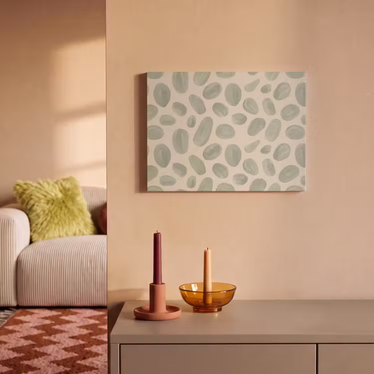 Abstract - Patroon - Organisch - Groen - Modern PET vilt klein -sfeer1
