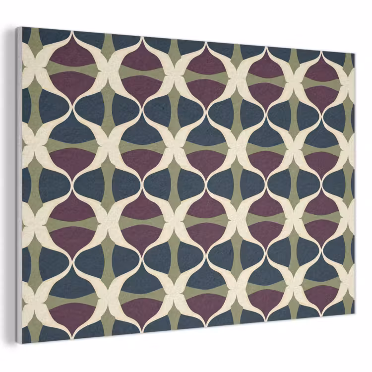 Abstract - Retro - Kleurrijk PET vilt klein 837 -3d