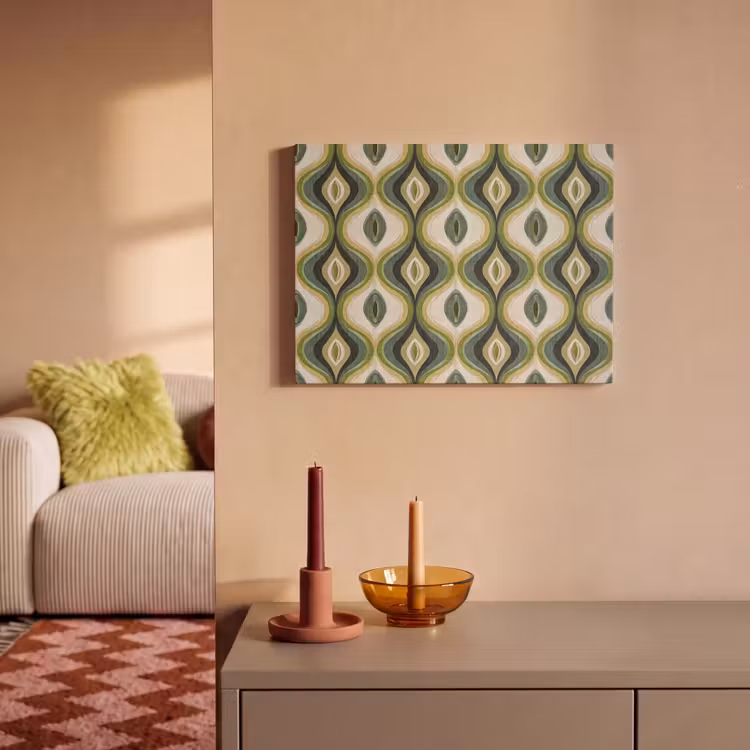 Abstract - Ritmisch - Groen PET vilt klein 837 -sfeer1