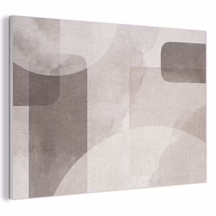 Acoustic Panel - Abstract Shapes - Beige - Abstracte vormen - Beige PET vilt klein