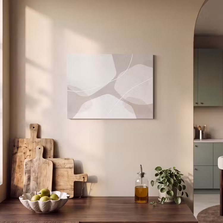 Acoustic Panel - Abstract - Shapes - Beige - Abstract - Vormen - Beige PET vilt klein