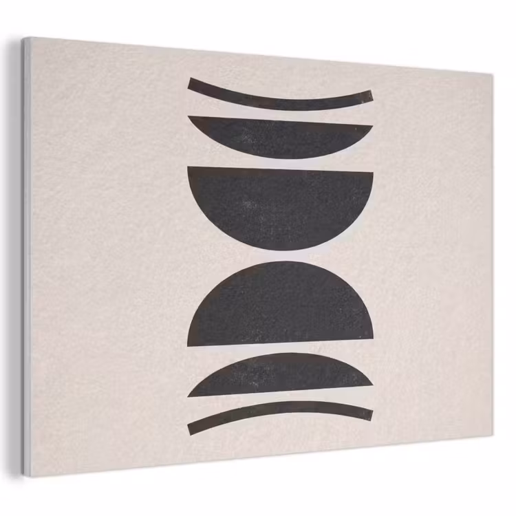 Acoustic Panel - Abstract - Shapes - Black - Abstract - Vormen - Zwart PET vilt klein