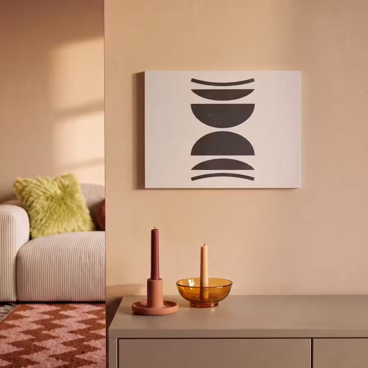 Acoustic Panel - Abstract - Shapes - Black - Abstract - Vormen - Zwart PET vilt klein
