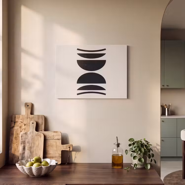 Acoustic Panel - Abstract - Shapes - Black - Abstract - Vormen - Zwart PET vilt klein